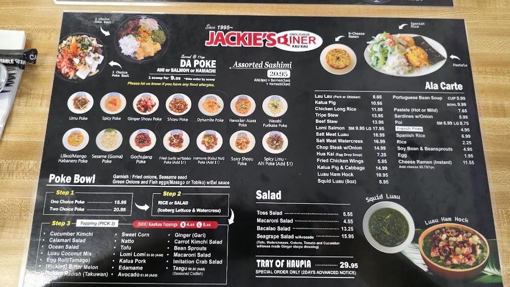 Jackie's Diner Menu image 3